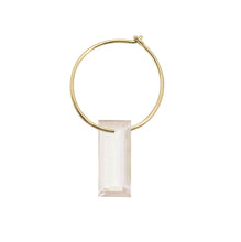 Load image into Gallery viewer, BAGUETTE QUARTZ EARRING CIRCLE