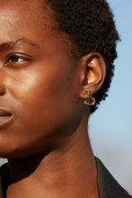 Load image into Gallery viewer, Seated cat shaped earring worn by woman