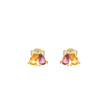 Load image into Gallery viewer, BI GOTA TOURMALINE + CITRINE EARRINGS