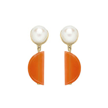 Load image into Gallery viewer, PERLA EMPANADA MOONSTONE EARRINGS