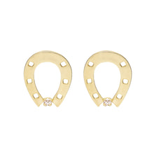 Load image into Gallery viewer, HORSESHOE BRILLANTE EARRINGS