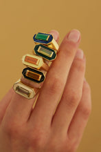 Load image into Gallery viewer, DECO MAXI BAGUETTE CHRYSOPRASE RING