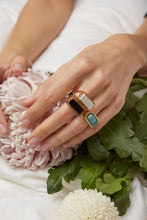 Load image into Gallery viewer, DIASPRO BLACK AGATE RING