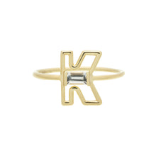 Load image into Gallery viewer, LETRA K AMETHYST RING
