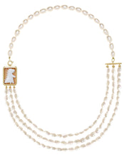 Load image into Gallery viewer, CAMEO DINO MULTIPERLA NECKLACE