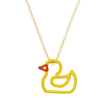 Load image into Gallery viewer, PATITO ENAMEL YELLOW NECKLACE