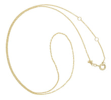 Load image into Gallery viewer, Yellow gold chain necklace with ring clasp