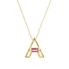 Load image into Gallery viewer, LETRA A TOURMALINE NECKLACE