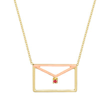 Load image into Gallery viewer, CARTA RUBI ENAMEL NECKLACE