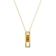 Load image into Gallery viewer, LETRA I CITRINE NECKLACE