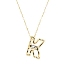 Load image into Gallery viewer, LETRA K AMETHYST NECKLACE