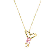 Load image into Gallery viewer, LETRA Y TOURMALINE NECKLACE