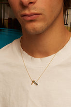 Load image into Gallery viewer, SLIDE BLUE GROUMETTE NECKLACE