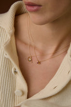 Load image into Gallery viewer, MEDIA NARANJA GOTA AQUAMARINE NECKLACE