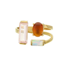 Load image into Gallery viewer, DOBLE BAGUETTE OVAL PINK RING