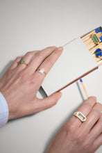 Load image into Gallery viewer, ARO C BAGUETTE CHRYSOPRASE RING