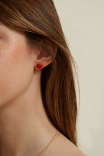 Load image into Gallery viewer, MINI CORAZON RED EARRING