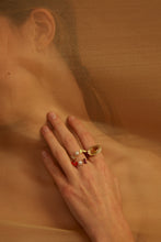 Load image into Gallery viewer, PETALOS FLOR RHODONITE RING