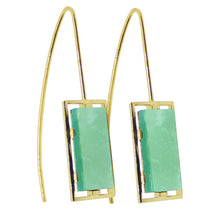 Load image into Gallery viewer, DIASPRO CHRYSOPRASE EARRINGS