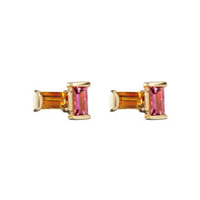Load image into Gallery viewer, TU Y YO CITRINE + PINK TOURMALINE EARRINGS