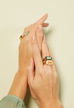 Load image into Gallery viewer, DECO MAXI BAGUETTE MOONSTONE RING