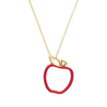 Load image into Gallery viewer, MANZANA ENAMEL RED NECKLACE