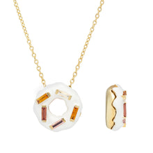 Load image into Gallery viewer, DONUT ICE GLAZED SPRINKLES WHITE NECKLACE