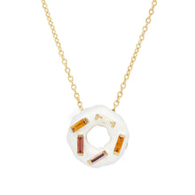 Load image into Gallery viewer, DONUT ICE GLAZED SPRINKLES WHITE NECKLACE