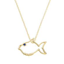 Load image into Gallery viewer, PECECITO ZAFIRO AZUL NECKLACE