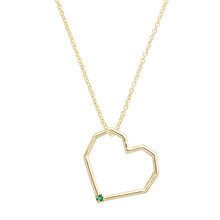 Load image into Gallery viewer, CORAZON ESMERALDA NECKLACE