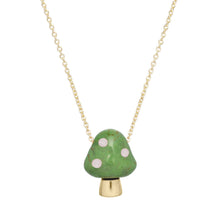 Load image into Gallery viewer, L'AMANITA GREEN + WHITE NECKLACE