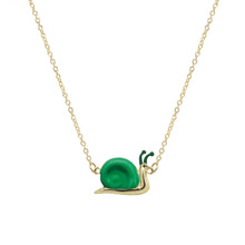 Load image into Gallery viewer, CARACOL GREEN NECKLACE