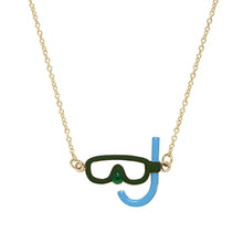 Load image into Gallery viewer, SNORKELING GREEN NECKLACE