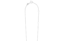 Load image into Gallery viewer, White gold chain necklace ring clasp detail