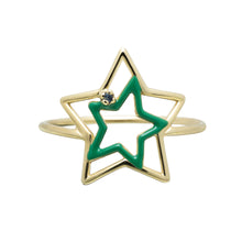 Load image into Gallery viewer, ESTRELLA ENAMEL ZAFIRO AZUL RING