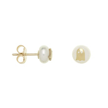 Load image into Gallery viewer, MINI BOLD FANTASMA PERLA EARRINGS
