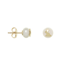 Load image into Gallery viewer, MINI BOLD CONEJITO PERLA EARRINGS
