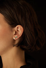 Load image into Gallery viewer, MONO PERLA BAGUETTE CHRYSOPRASE EARRINGS
