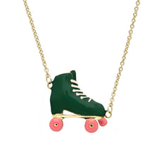 Load image into Gallery viewer, ROLLER GREEN + PINK NECKLACE
