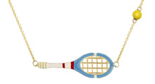 Load image into Gallery viewer, TENNIS PELOTA SKY BLUE NECKLACE
