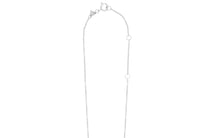 Load image into Gallery viewer, White gold chain necklace ring clasp detail
