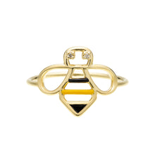 Load image into Gallery viewer, BEE BRILLANTE ENAMEL RING
