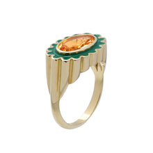 Load image into Gallery viewer, MARGARITA CITRINE GREEN RING
