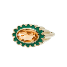 Load image into Gallery viewer, MARGARITA CITRINE GREEN RING
