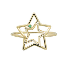 Load image into Gallery viewer, ESTRELLA ESMERALDA RING
