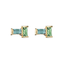Load image into Gallery viewer, TU Y YO AQUAMARINE + PERIDOT EARRINGS
