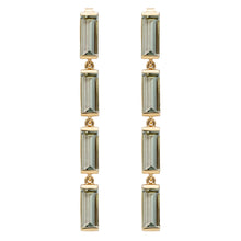 Load image into Gallery viewer, DECO MAXI BAGUETTE AMETHYST EARRINGS
