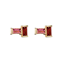 Load image into Gallery viewer, TU Y YO PINK TOURMALINE + GARNET EARRINGS

