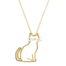Load image into Gallery viewer, MIAU ENAMEL BIGOTES NECKLACE
