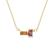 Load image into Gallery viewer, TU Y YO CITRINE + PINK TOURMALINE NECKLACE
